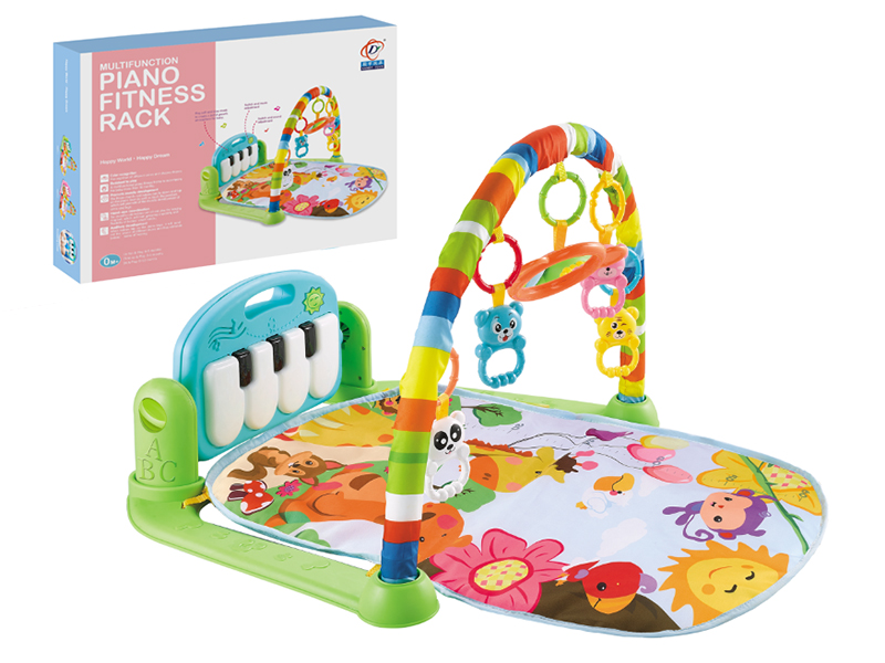 Pedal Piano Fitness Blanket(Light,Music)Green