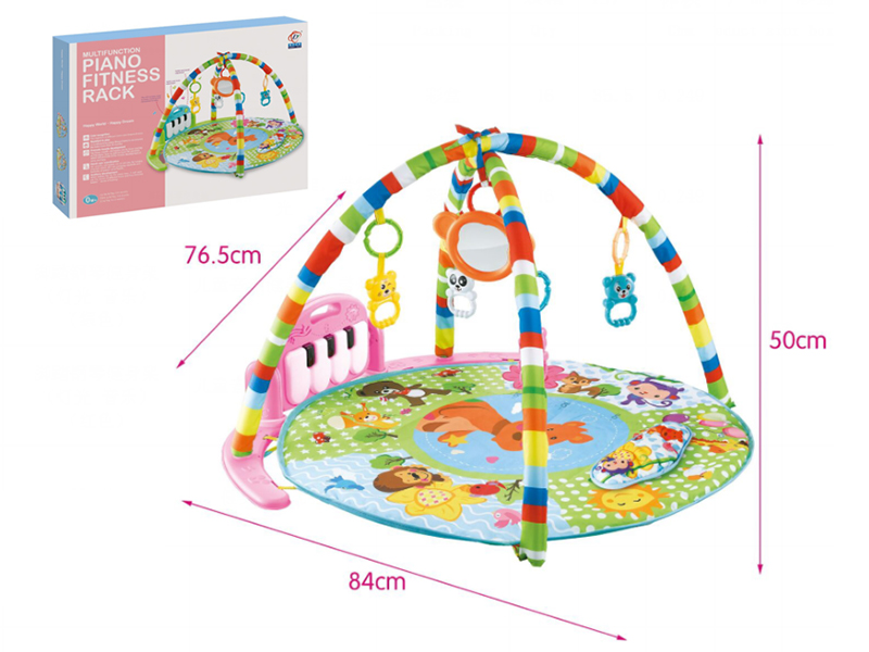 Pedal Piano Fitness Blanket(Light,Music)Red