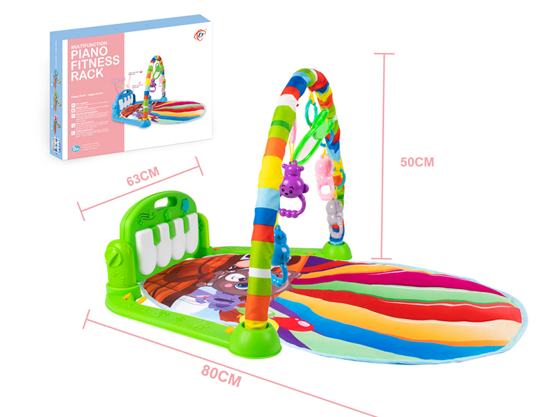 Pedal Piano Fitness Blanket(Light,Music)Green