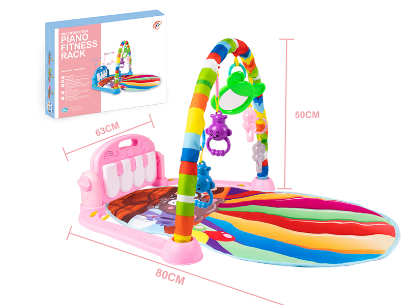 Pedal Piano Fitness Blanket(Light,Music)Red