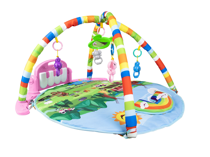 Pedal Piano Fitness Blanket With Pillow(Light,Music)Red