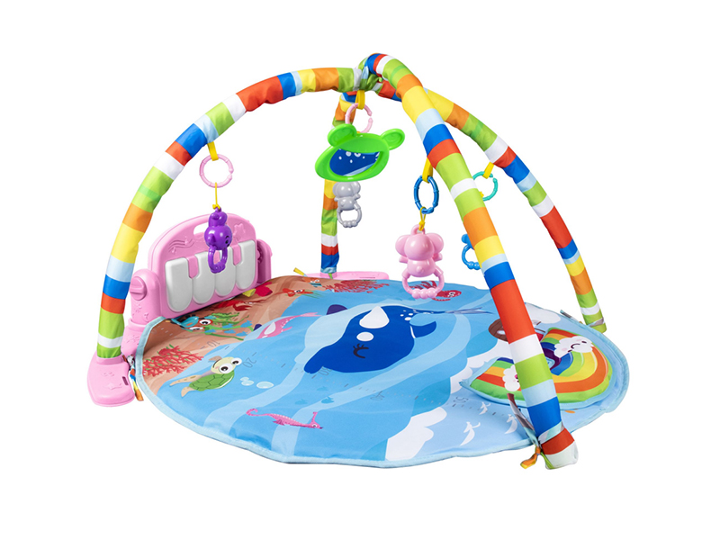 Ocean Series Pedal Piano Fitness Blanket With Pillow(Light,Music)Red