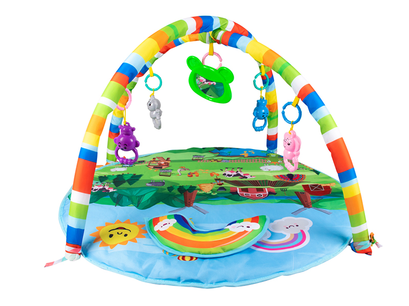 Baby Playing Gym With Pillow