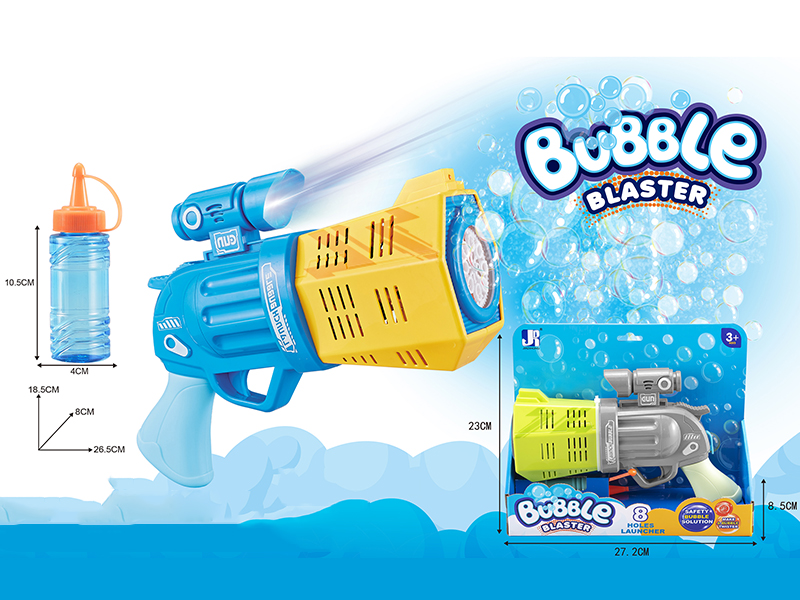 Fully Automatic Revolver Bubble Gun With Light