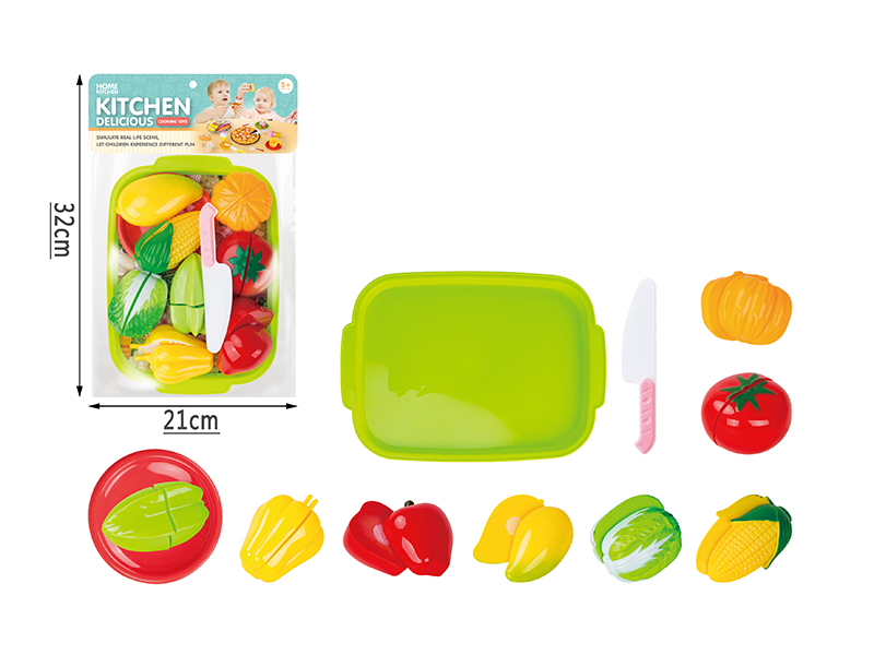 19PCS Fruit And Vegetable Toys