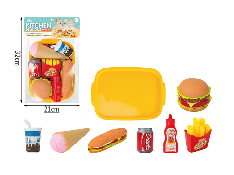 26PCS Hamburger Toys