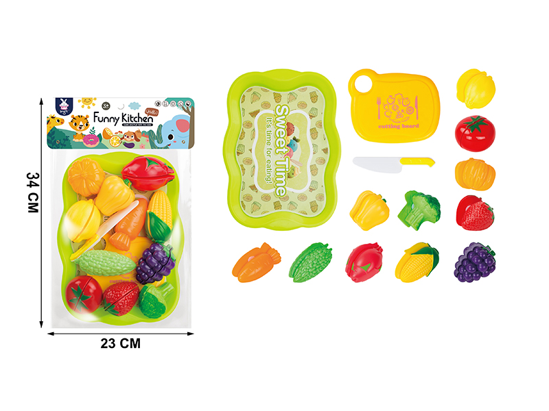 25PCS Fruit And Vegetable Toys