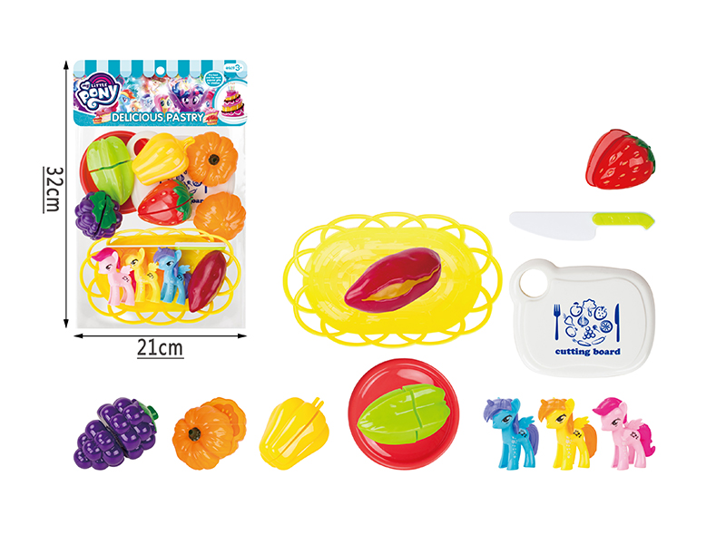 18PCS Little Marbury Fruit And Vegetable Toys