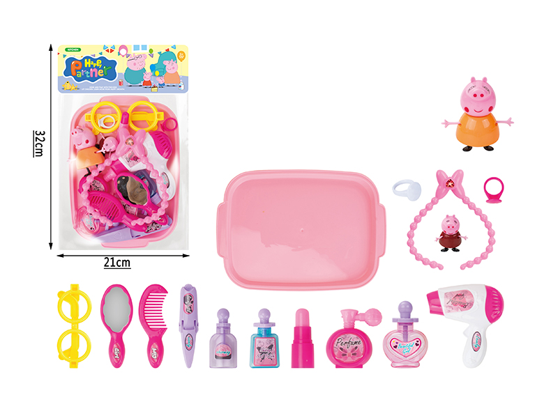 16PCS Peppa Pig Jewelry Makeup