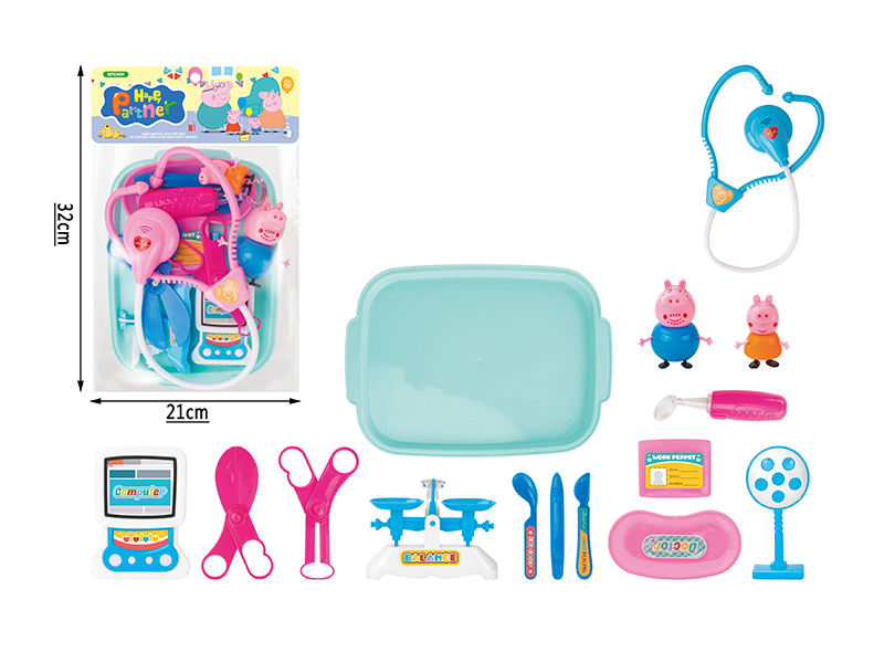 15PCS Peppa Pig Rescue Medical Equipment