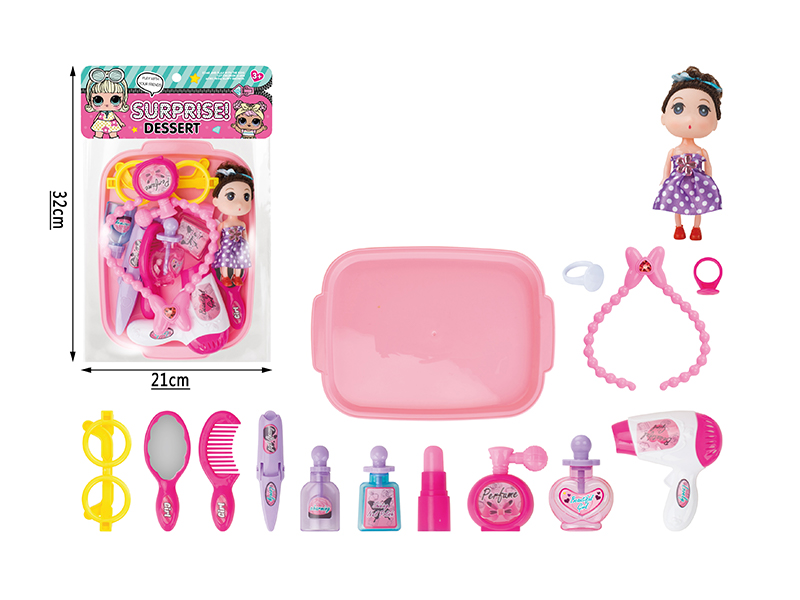15PCS Surprise Doll Jewelry Makeup