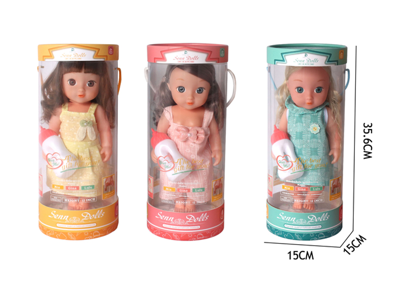 12 Inch Enamel Doll