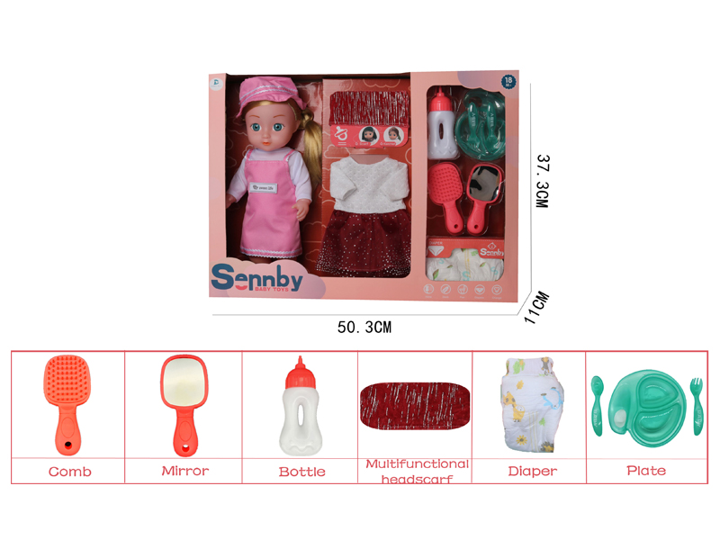 14 Inch Enamel Gardener Doll