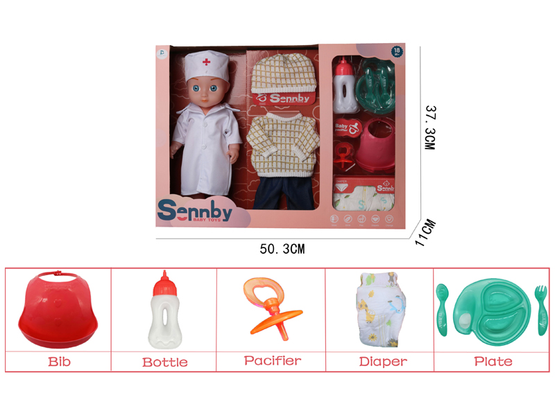 14 Inch Enamel Doctor Doll