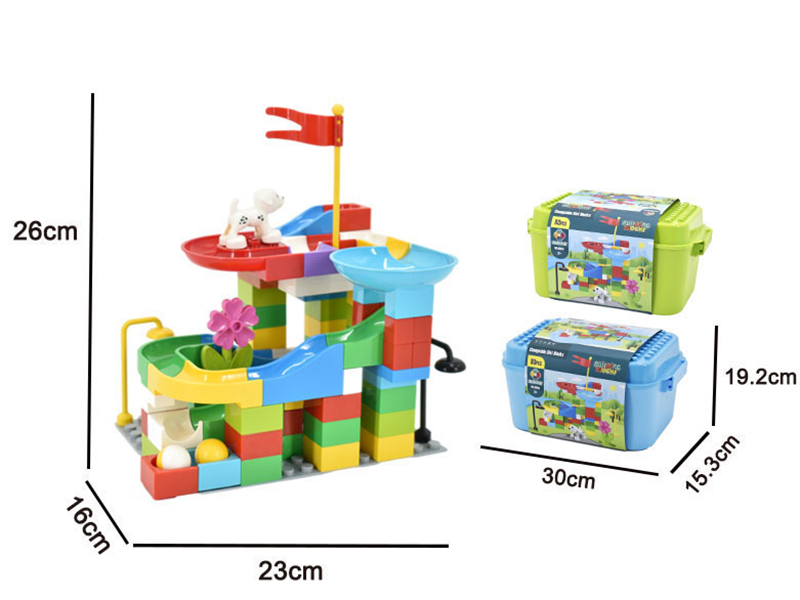 DIY Building Blocks Slideway  93pcs(Not Include Base Plate)