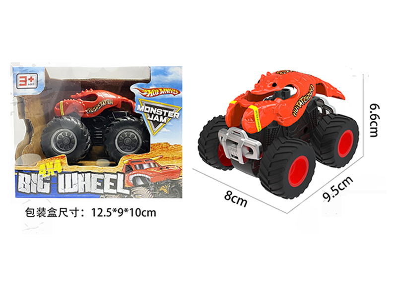 1:64 Friction Wind Fire Wheel Monster Truck