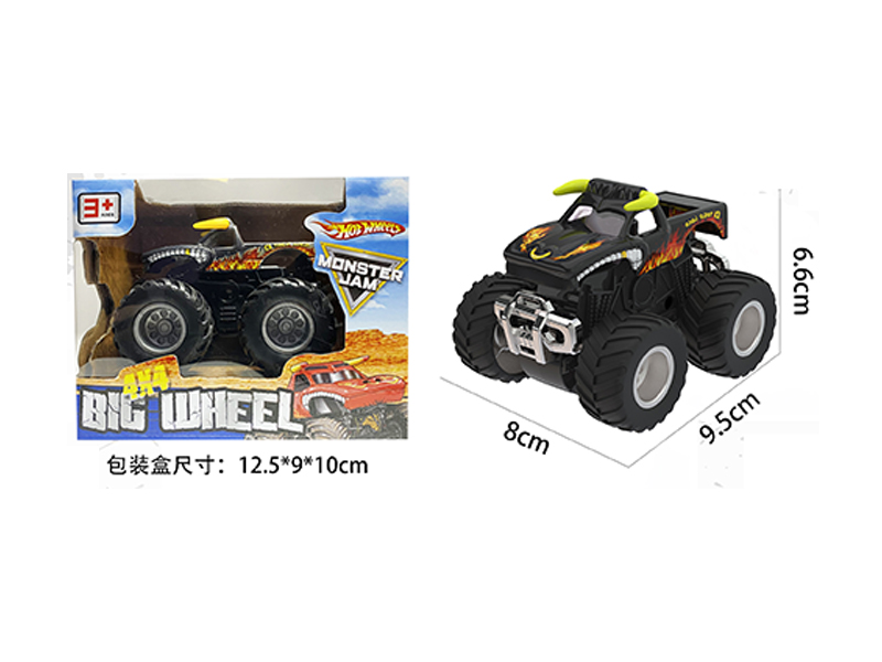 1:64 Friction Wind Fire Wheel Monster Truck