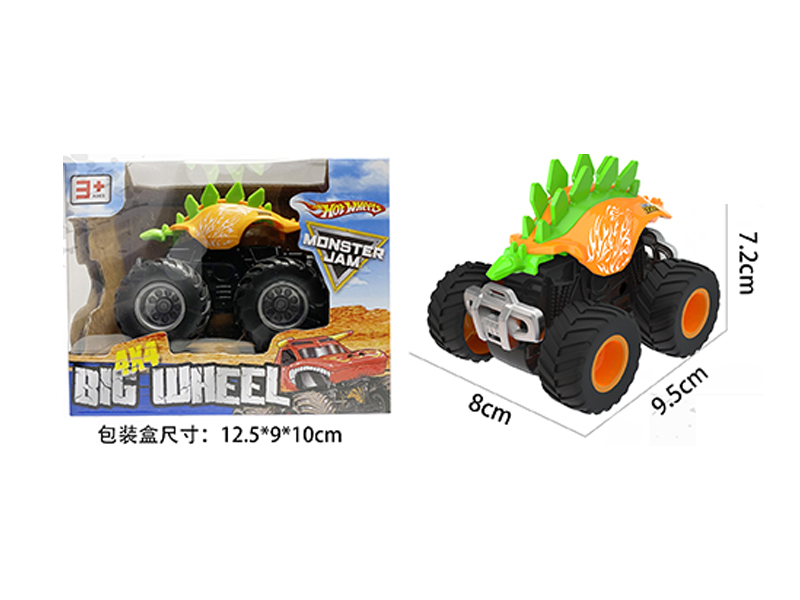 1:64 Friction Wind Fire Wheel Monster Truck