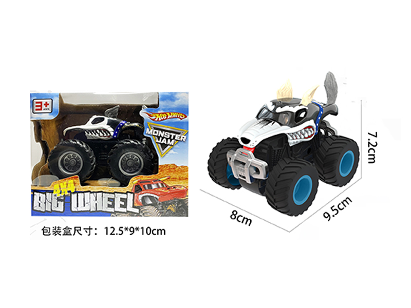 1:64 Friction Wind Fire Wheel Monster Truck