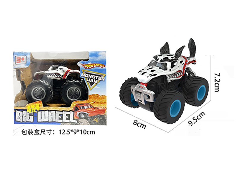 1:64 Friction Wind Fire Wheel Monster Truck