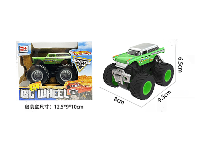1:64 Friction Wind Fire Wheel Monster Truck
