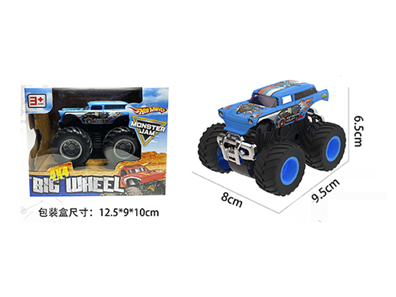 1:64 Friction Wind Fire Wheel Monster Truck