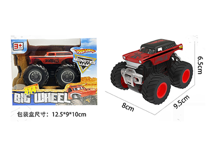 1:64 Friction Wind Fire Wheel Monster Truck