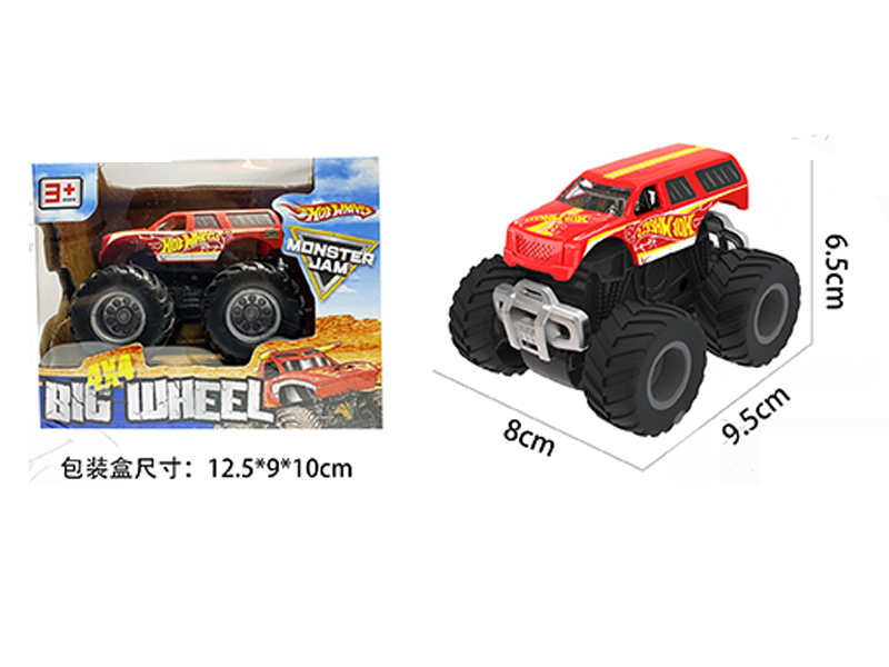 1:64 Friction Wind Fire Wheel Monster Truck