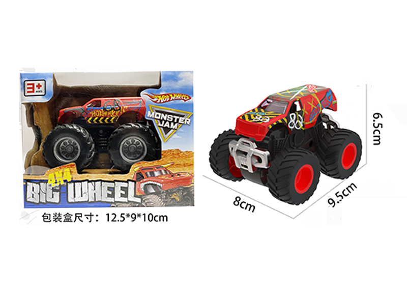 1:64 Friction Wind Fire Wheel Monster Truck