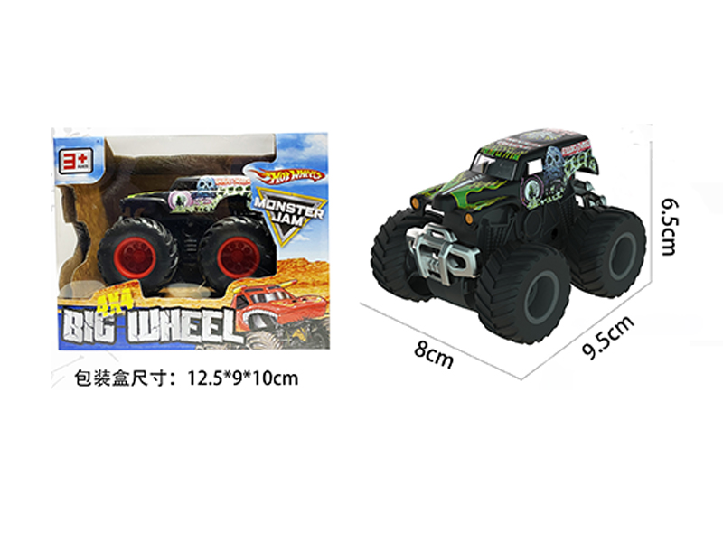 1:64 Friction Wind Fire Wheel Monster Truck