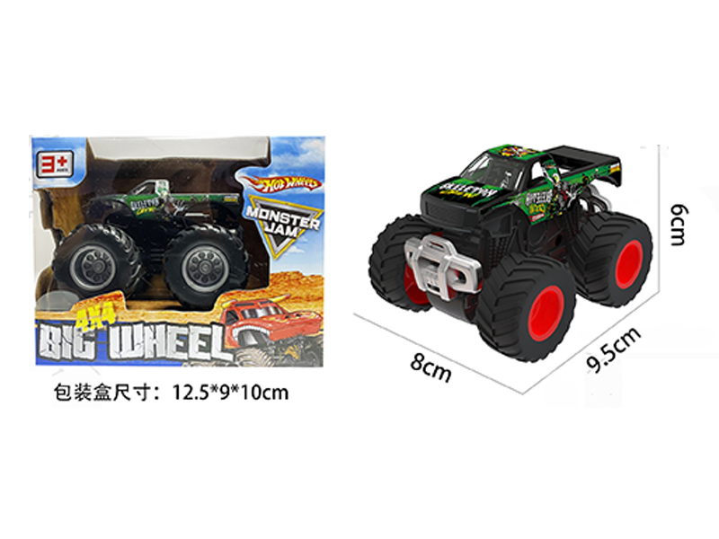 1:64 Friction Wind Fire Wheel Monster Truck