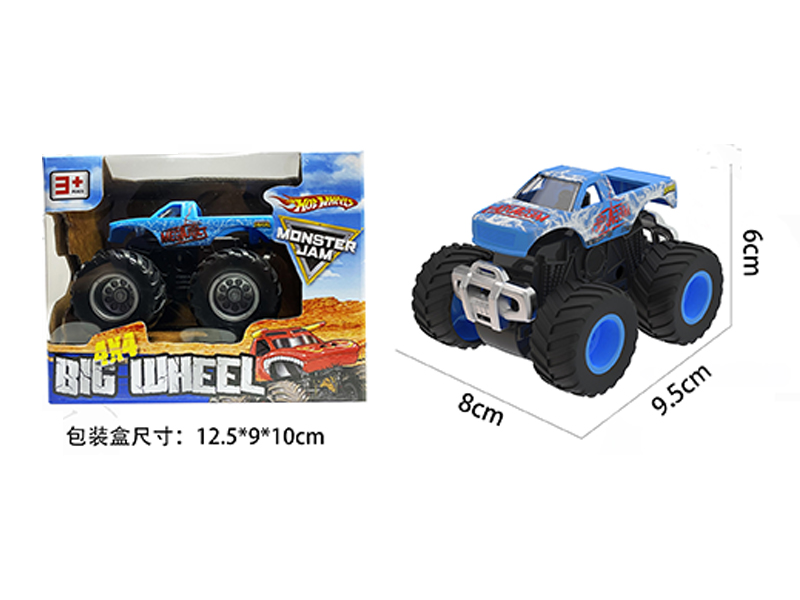 1:64 Friction Wind Fire Wheel Monster Truck