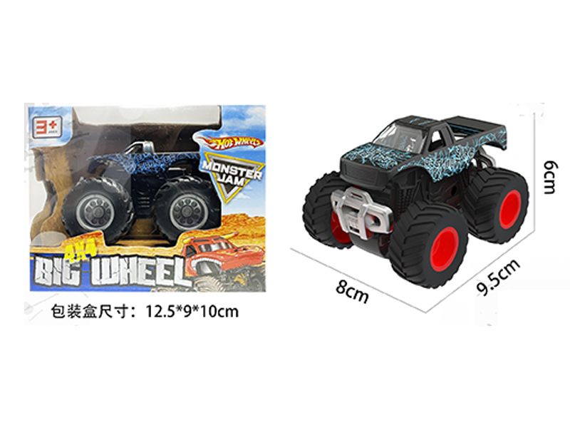 1:64 Friction Wind Fire Wheel Monster Truck