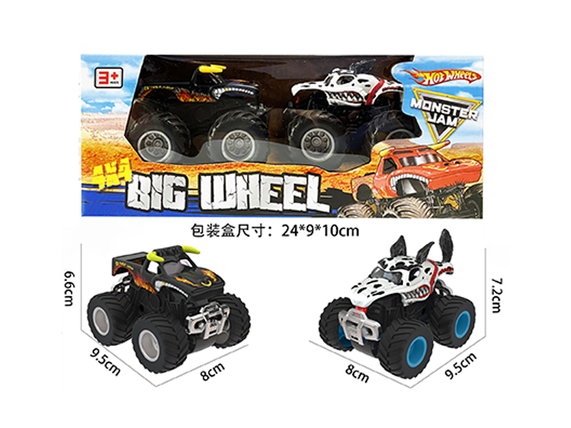 1:64 Friction Wind Fire Wheel Monster Truck