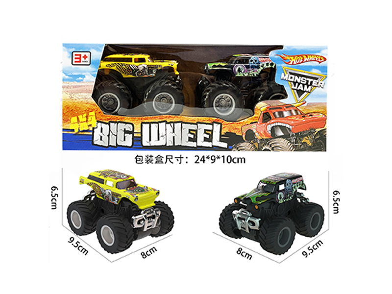 1:64 Friction Wind Fire Wheel Monster Truck