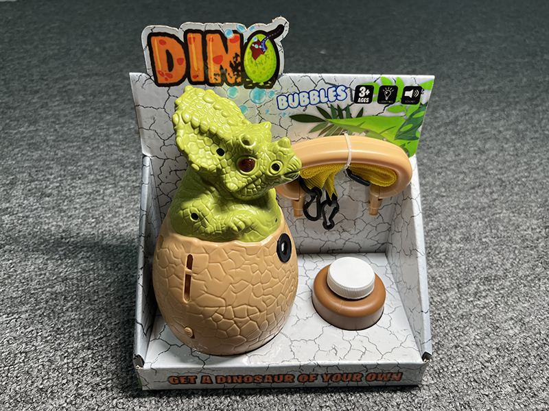 B/O Bubble Triceratops Egg With Light And Music