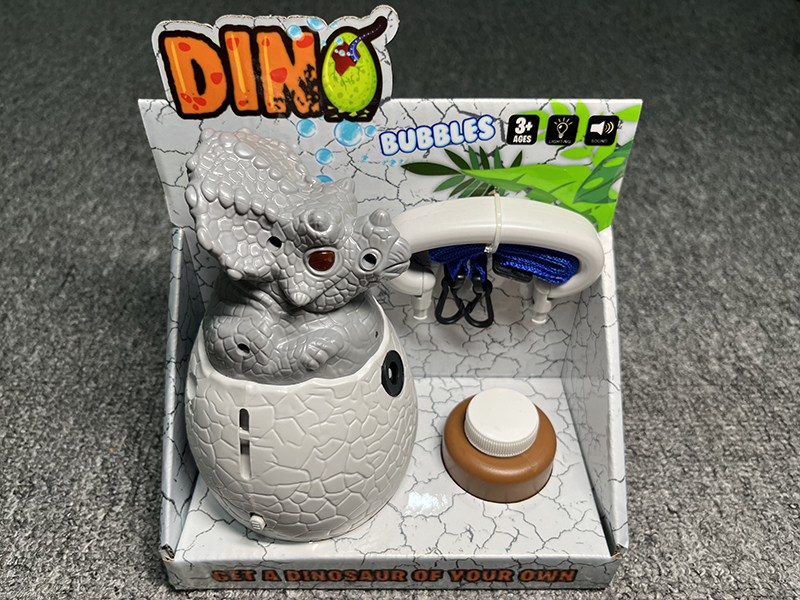 B/O Bubble Triceratops Egg With Light And Music