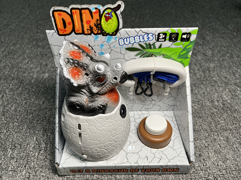B/O Bubble Triceratops Egg With Light And Music