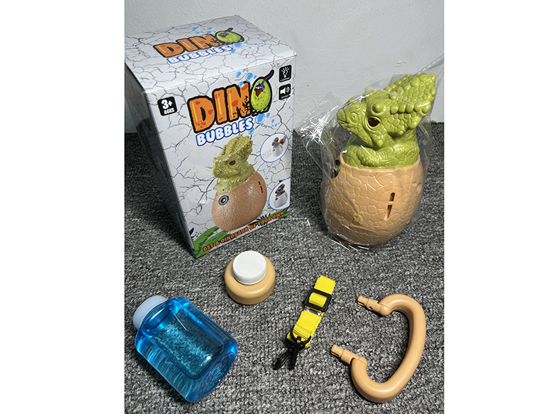 B/O Bubble Triceratops Egg With Light And Music