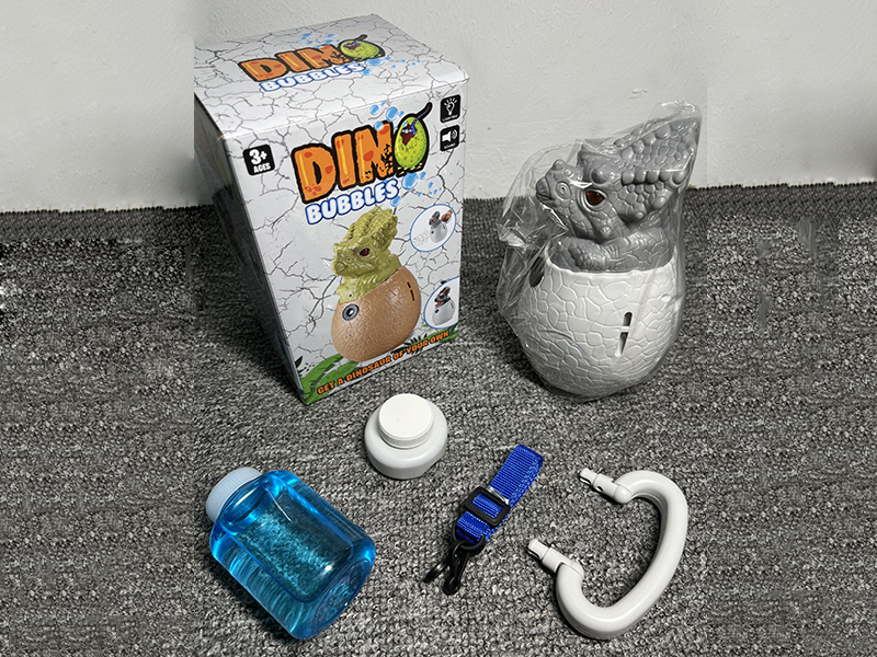 B/O Bubble Triceratops Egg With Light And Music