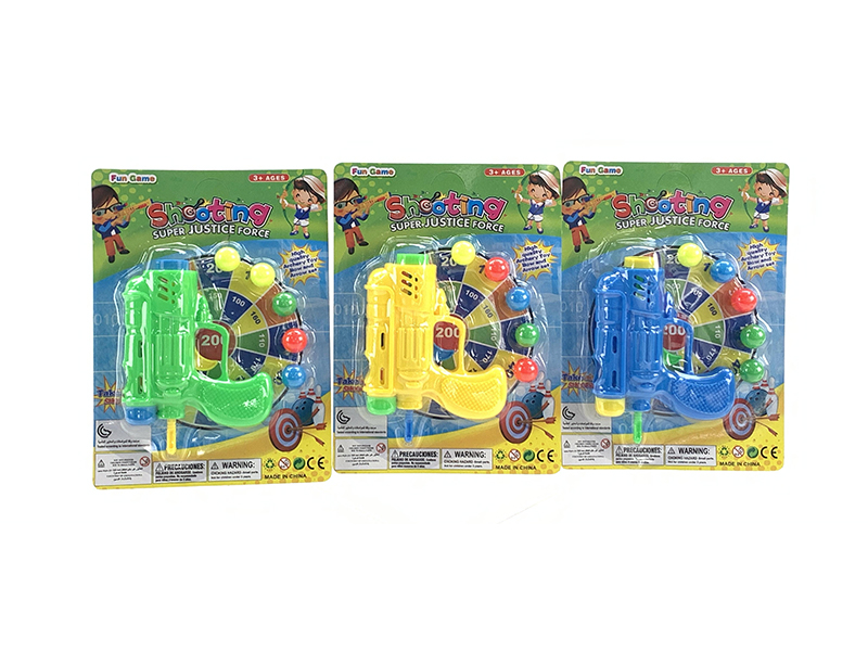 Table Tennis Gun With Table Tennis Ball (Blue, Yellow And Blue)