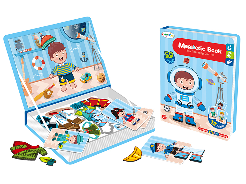 Magnetic Book - Boy Changing Clothes