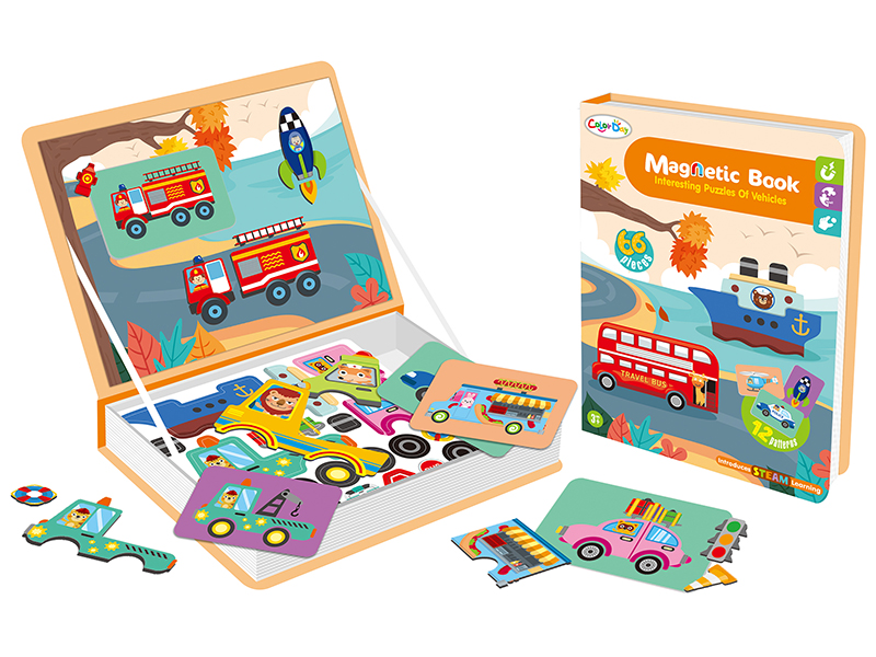 Magnetic Book - Interesting Puzzles Of Vehicles