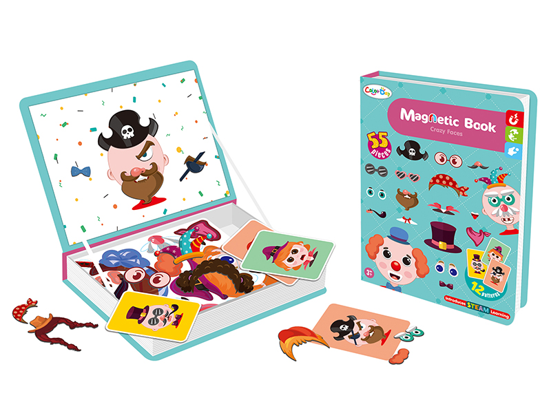 Magnetic Book - Crazy Faces