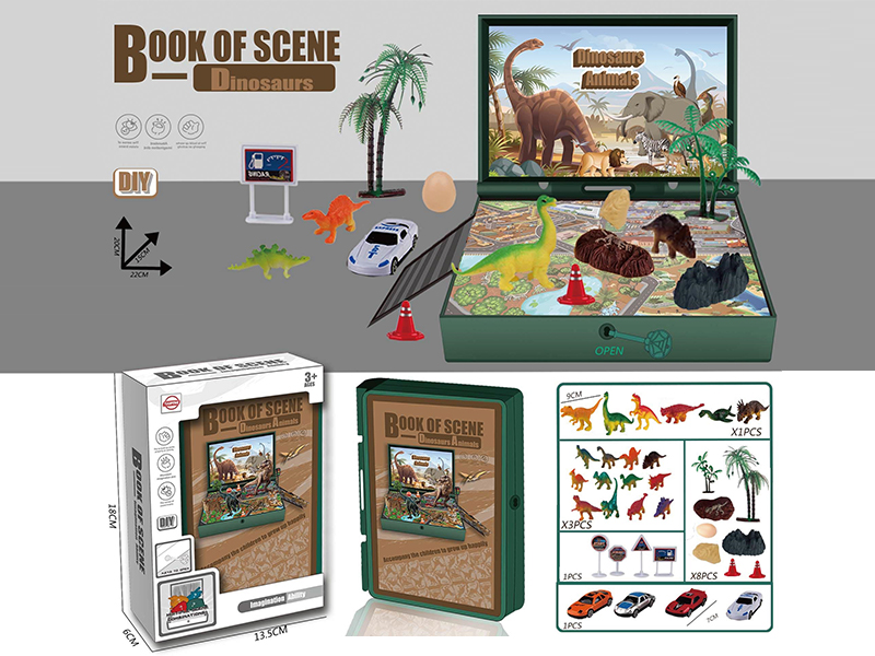 Dinosaur Scene Book