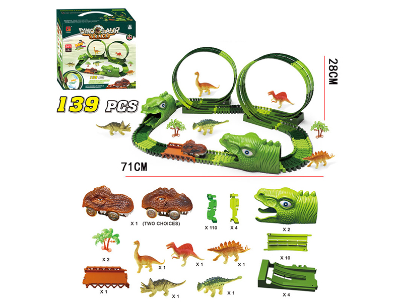 139PCS B/O Dinosaur Track