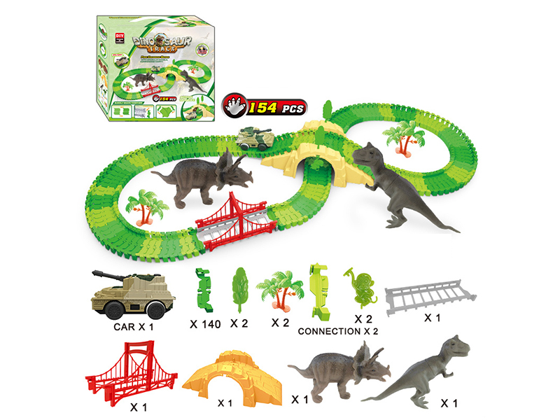 154PCS B/O Dinosaur Tank Railcar