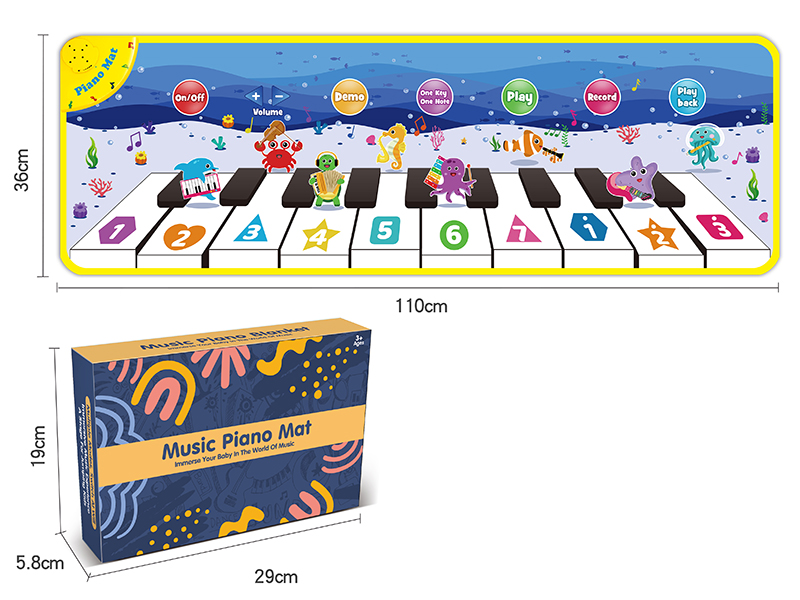 Music Piano Mat