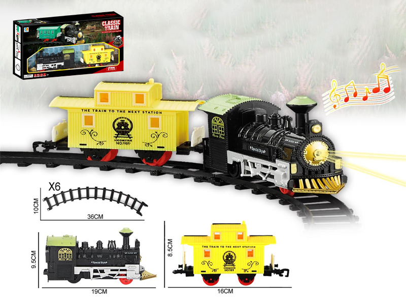 B/O Single Carriage Classical Track Train With Light And Music