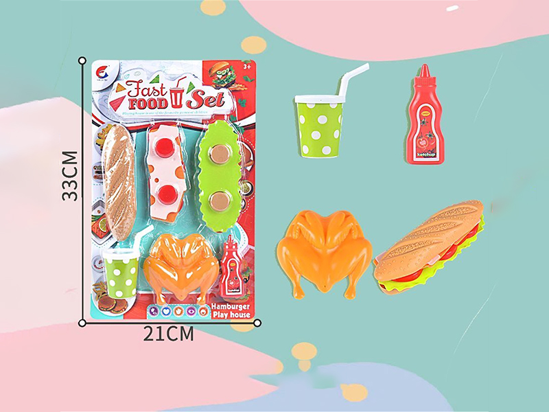 Fried Chicken Hot Dog Toy Set